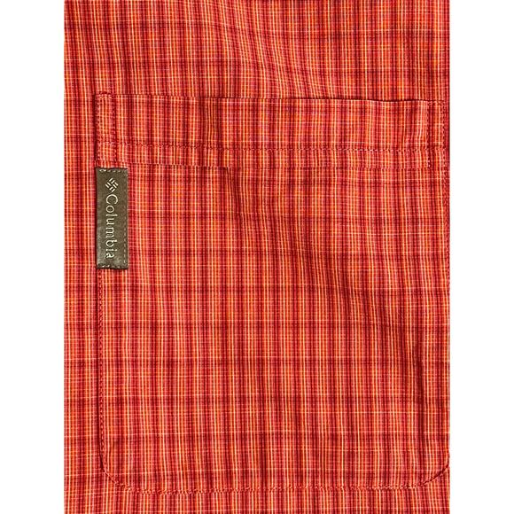 Columbia Mens Button Down Shirt Short Sleeve Plaid Outdoor Casual - Picture 7 of 7